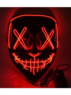 Uravas Store LED Işıklı Turuncu Maske