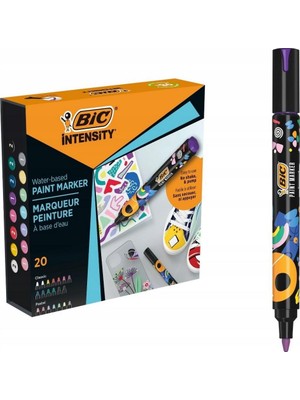 Bic Bıc Intensity Su Bazlı Boya Markörü Karışık Renk 20’li Set