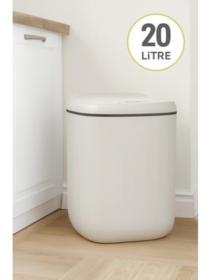 Uravas Store Sensörlü Açıp Kapanan Teknolojik Akıllı Antibakteri Karşıtı Sterilize Kovası Dört Pilli Set