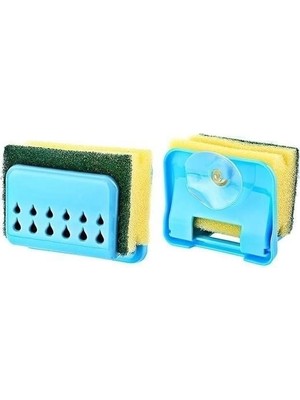 Uravas Store Pratik Mutfak Lavabo Vantuzlu Bulaşık Süngeri Askısı Aparatı