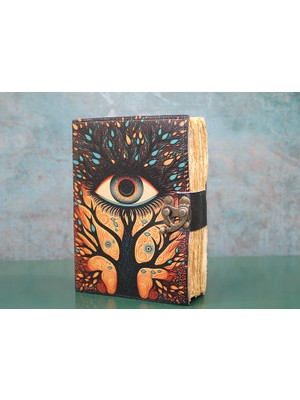 Cngzhn Göz Tasarımlı Deri Defter