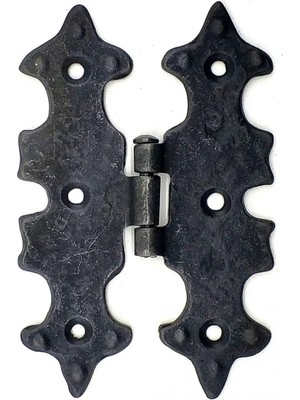 Uravas Store Lounge Antika Tarz Dekoratif Pirinç Lale Menteşe - 104X77 Mm, Oksit