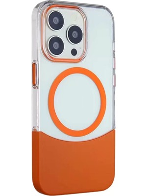 SiHako Iphone 15 Pc Suit Magsafe Kapak - Turuncu