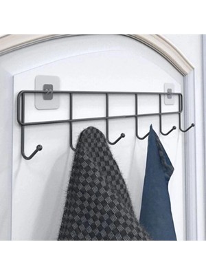 Uravas Store 6'lı Yapışkanlı Kapı Arkası Askı