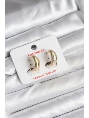 Uravas Store 14K Gold Renk Kaplama cm Kadın Küpe - TJ-BKP11429