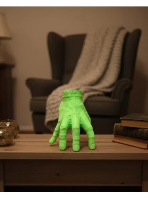 Uravas Store 3D Dekoratif Yeşil El Obje 27X22 cm Sanatsal Iddialı Aksesuar