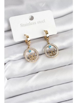 Uravas Store Çelik Halka Kadın Küpe - TJ-BKP11228