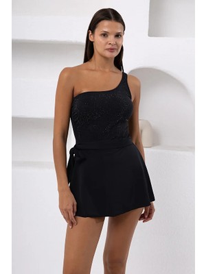 Lapieno Taşlı Tek Omuz Elbise Mayo 64116