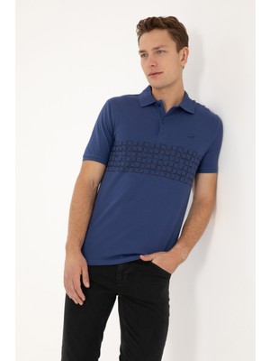 U.s. Polo Assn. Erkek Indigo Tişört 50324789-VR028