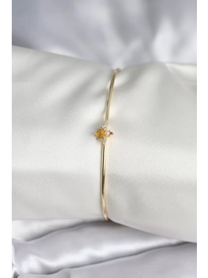 Uravas Store Sinek Figürlü Gold Renk Pirinç Kadın Bileklik - TJ-BB8000