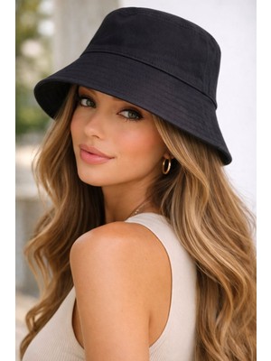 Aydın Şapkacınız Kadın Pamuk Kova Şapka (Bucket Hat) – Günlük Şık & Rahat Kullanım | Yazlık Basic Model