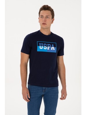 U.s. Polo Assn. Erkek Lacivert Tişört Kolsuz Pamuklu Grafik Desenli Trend Stil 50324859-VR033