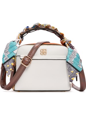 Derimod Kadın Krem Aksesuarlı Çapraz Çanta 26PBD240714