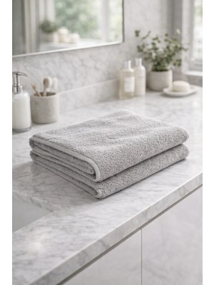 Taya Home 100% Pamuk Banyo Havlusu 100X180 Antrasit Renginde Lüks Duş Havlusu