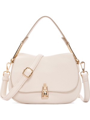 Derimod Kadın Krem Uzun Askılı Omuz Çantası 26SBD2423FT