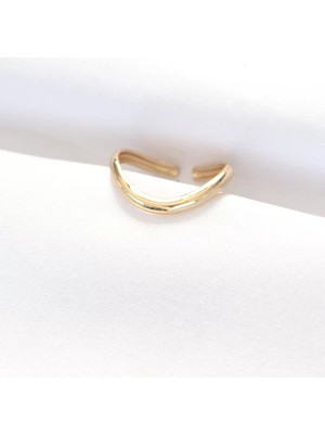Uravas Store Yassı Gold Renk Ayarlanabilir Yüzük - TJ-BYK3101