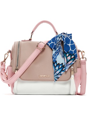 Derimod Kadın Pembe Uzun Askılı Aksesuar Detaylı Kol Çantası 26PBD240618