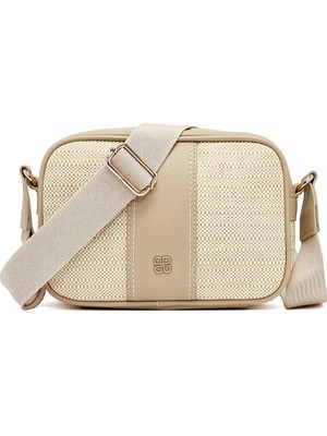 Derimod Kadın Bej Uzun Askılı Çapraz Çanta 26SBD242614