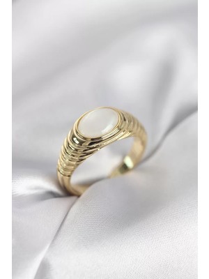 Uravas Store Gold Renk Model Kadın Yüzük - TJ-BYK4019