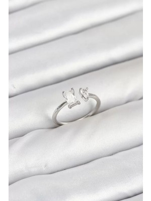 Uravas Store Pirinç Gold Renk Zirkon Taşlı Kadın Yüzük - TJ-BYK3883