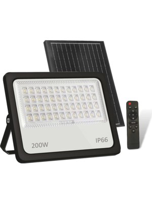 Cata Ct 4649 Kumandalı 200W Solar LED Projektör 6400K Beyaz Işık