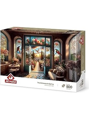 Uravas Store Puzzle Bahara Açılan Kapı 500 Parça Puzzle