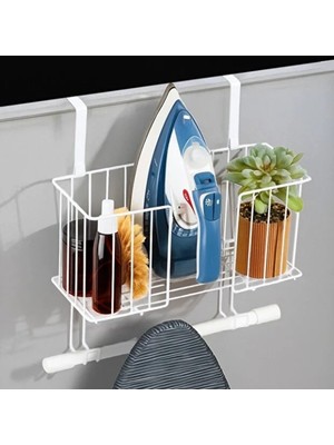 Pileli Store Kapı Arkası Ütü ve Ütü Masası Askısı Organizer