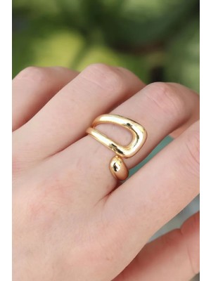 Uravas Store Pirinç Gold Renk Ayarlanabilir Yüzük - TJ-BYK3176