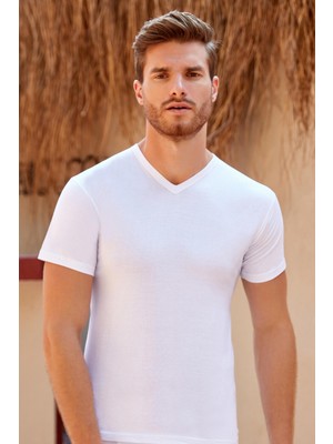 Berrak 1006-1007 3'lü Erkek Siyah V Yaka