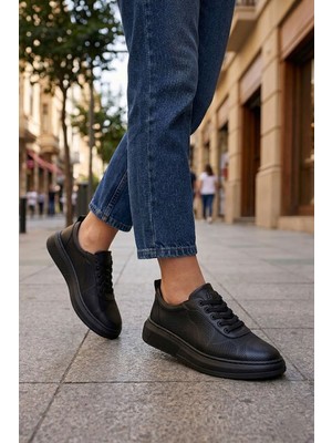 Panorama Hakiki Deri Hafif Tabanlı Kadın Sneaker