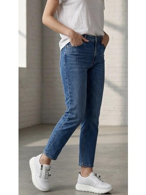 Punto 258127 Kadın Hakiki Deri Fermuarlı Lastikli Spor Ayakkabı