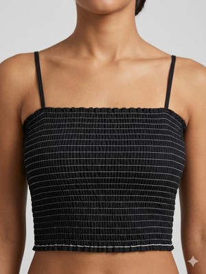 CHNA Kadın Günlük Yazlık Esnek Şık Renkli Crop Özel