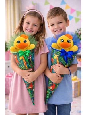 Koni Club Happy Farm Koleksiyonu Peluş Civciv Koni Hediye Seti – 23 Nisan Çocuk Sürpriz Paketi