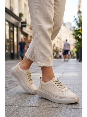 Panorama Hakiki Deri Hafif Tabanlı Kadın Sneaker