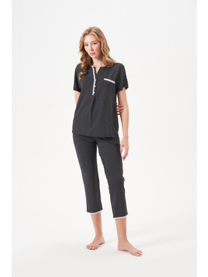 Pjs Kadın Siyah Pijama Takımı 29131