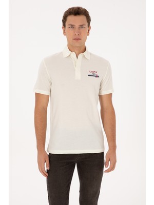 U.s. Polo Assn. Erkek Krem Tişört 50324803-VR071