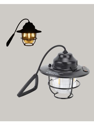 Daniska Hafif ve Taşınabilir Retro Tasarım Kamp Lambası