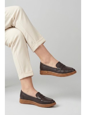 Pisagor PS-235 Kadın Hakiki Deri Ortopedik Günlük Ayakkabı