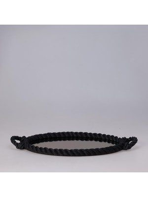 Selim Rope Aynalı Tepsi Siyah