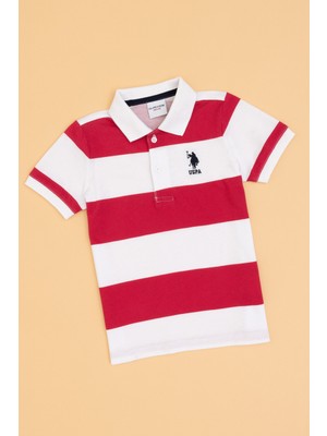 U.S. Polo Assn. Erkek Çocuk Beyaz Polo Yaka Tişört 50325231-VR013