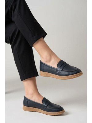 Pisagor PS-235 Kadın Hakiki Deri Ortopedik Günlük Ayakkabı