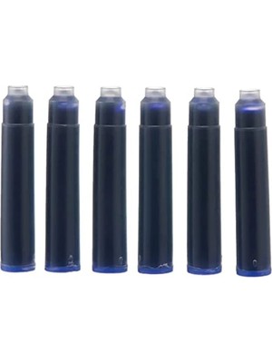 Esranın Dünyası 6'lı Paket Mavi Dolma Kalem Kartuşu, Çabuk Kuruyan Mürekkep