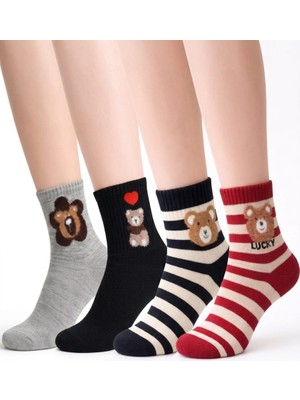 Wear Treasure 4 Lükarışıkrenkve Desenkolej Çorap