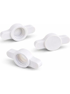 Makrakanta Silikon Mastik Tüp Kapağı 3’lü Set – Kurumayı Önleyen Vidalı Koruyucu Kapak – Tekrar Kullanılabilir