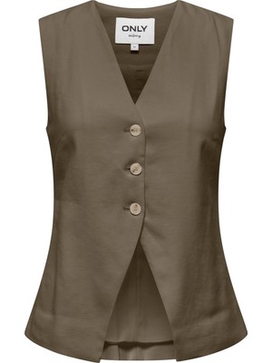 Only Onltıla Lıfe Kadın Kolsuz Yelek Belden Oturtmalı Şık Yelek