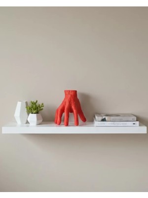 Uravas Store 3D Kırmızı El Biblo 17X16 cm Sanatsal Dikkat Çekici Dekor