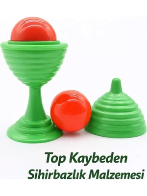 Asiltech Yeşil Renk Sihirli Kupa Top Kaybetme Oyunu 7 cm