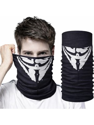 Uravas Store Vendetta Maskesi Desenli Baf Bandana – Çok Amaçlı Yüz Boyunluk Bandana 4 No
