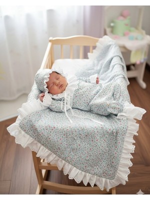 Tozpembebaby Pamuklu Tulum ve Battaniye Takımı