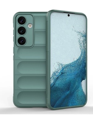 Buğz Samsung Galaxy S24 Kılıf Optimum Silikon - Koyu Yeşil